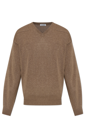 Grey Cashmere V-neck sweater JIL SANDER - Vitkac France
